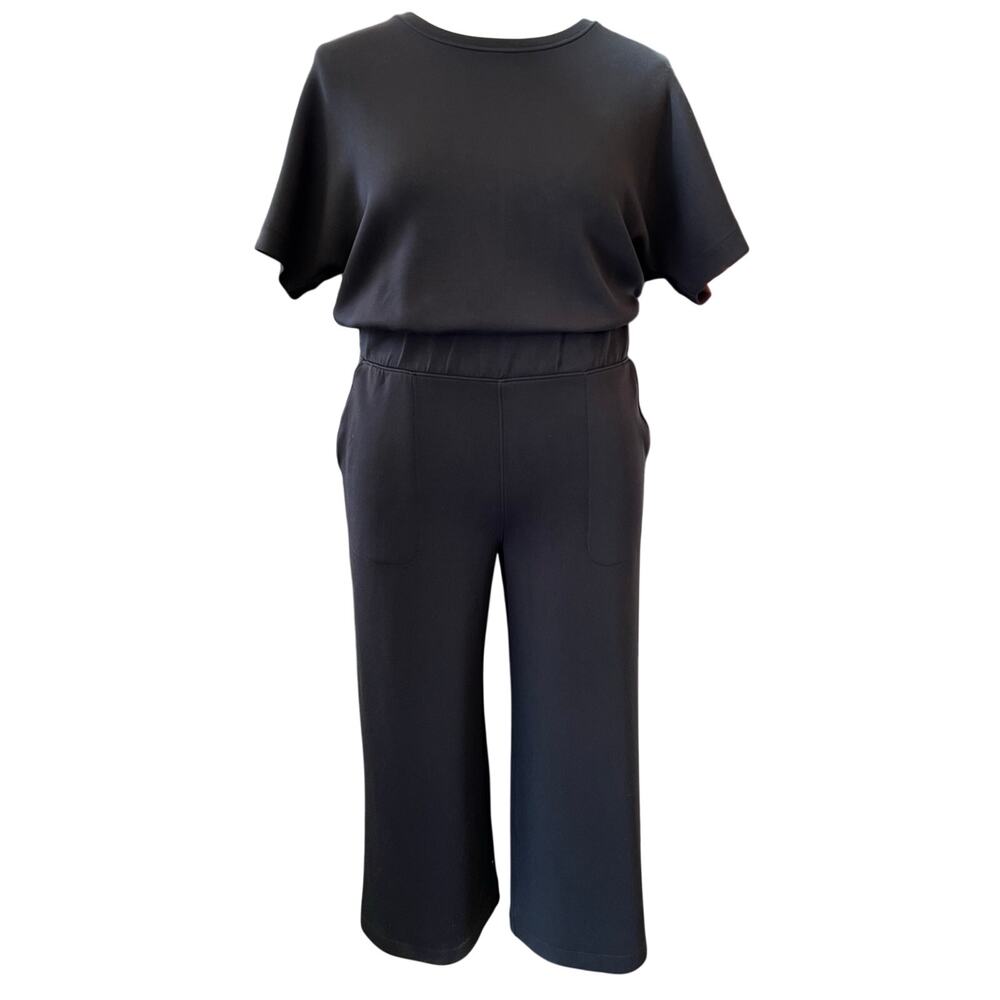 SPANX Black Wide-Leg Jumpsuit